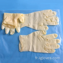 Gants jetables en poudre gants chirurgicaux en latex médical sans poudre